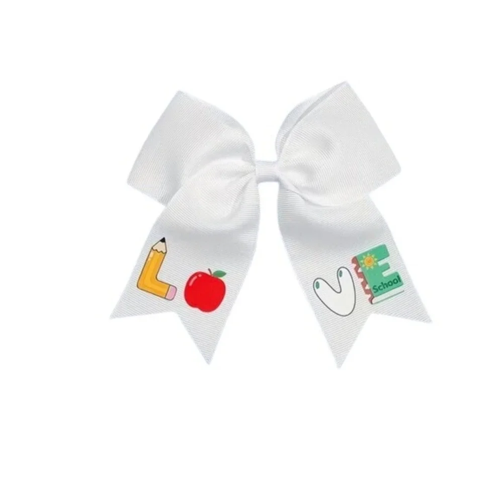 Unlisted White Kids Bow with Love‎ School Design
